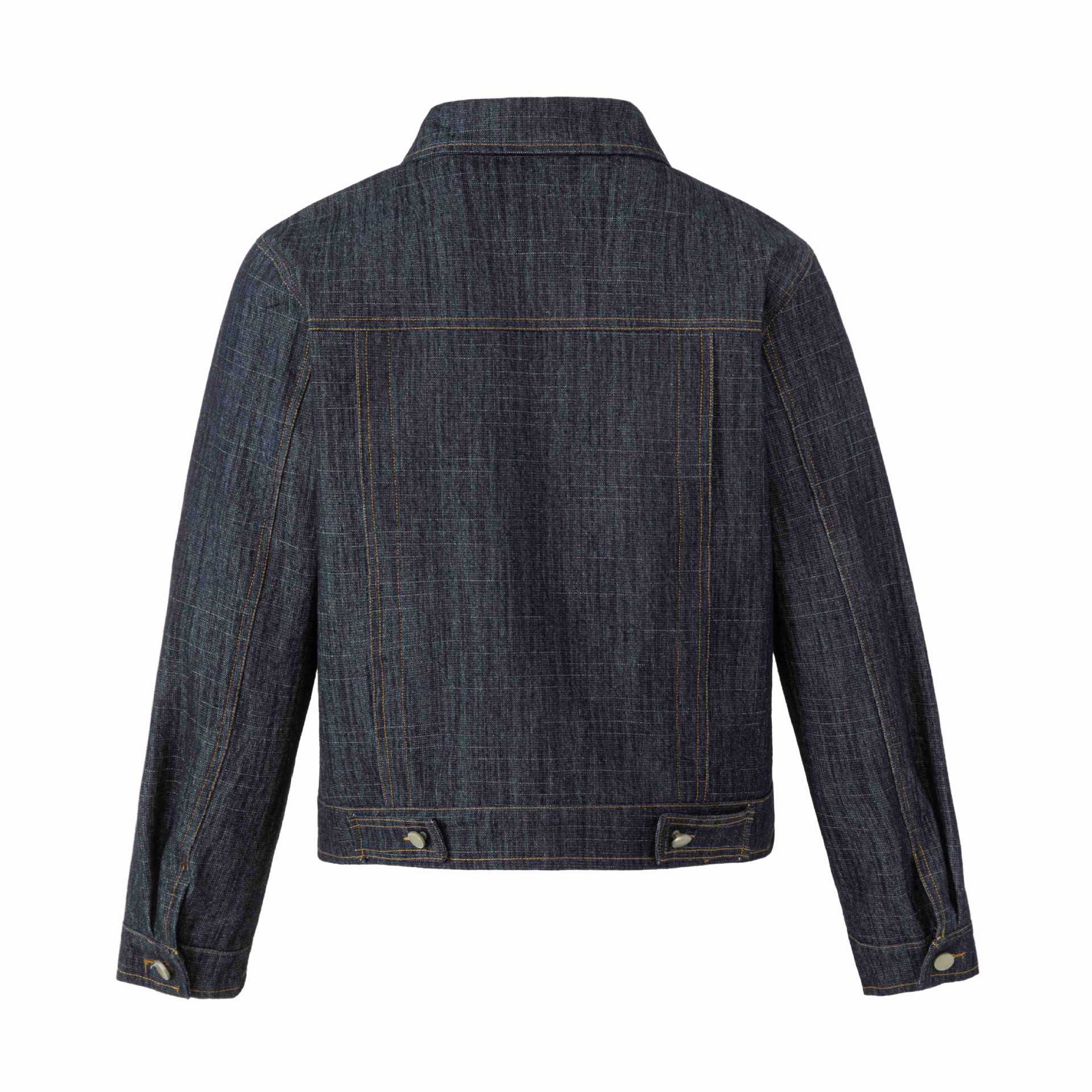 Women's denim jacket with decorative studs and precise decorative seams Chichicherry