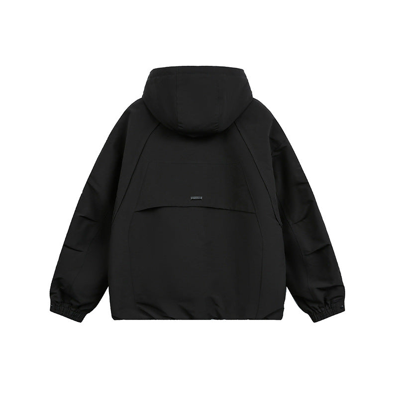 Unisex Oversized Hooded Winter Jacket with Water-Repellent Padding and Drawstring Chichicherry