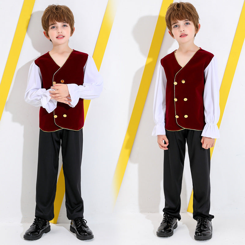 Boys' fairytale costume with detail-loving shirt and pants Chichicherry