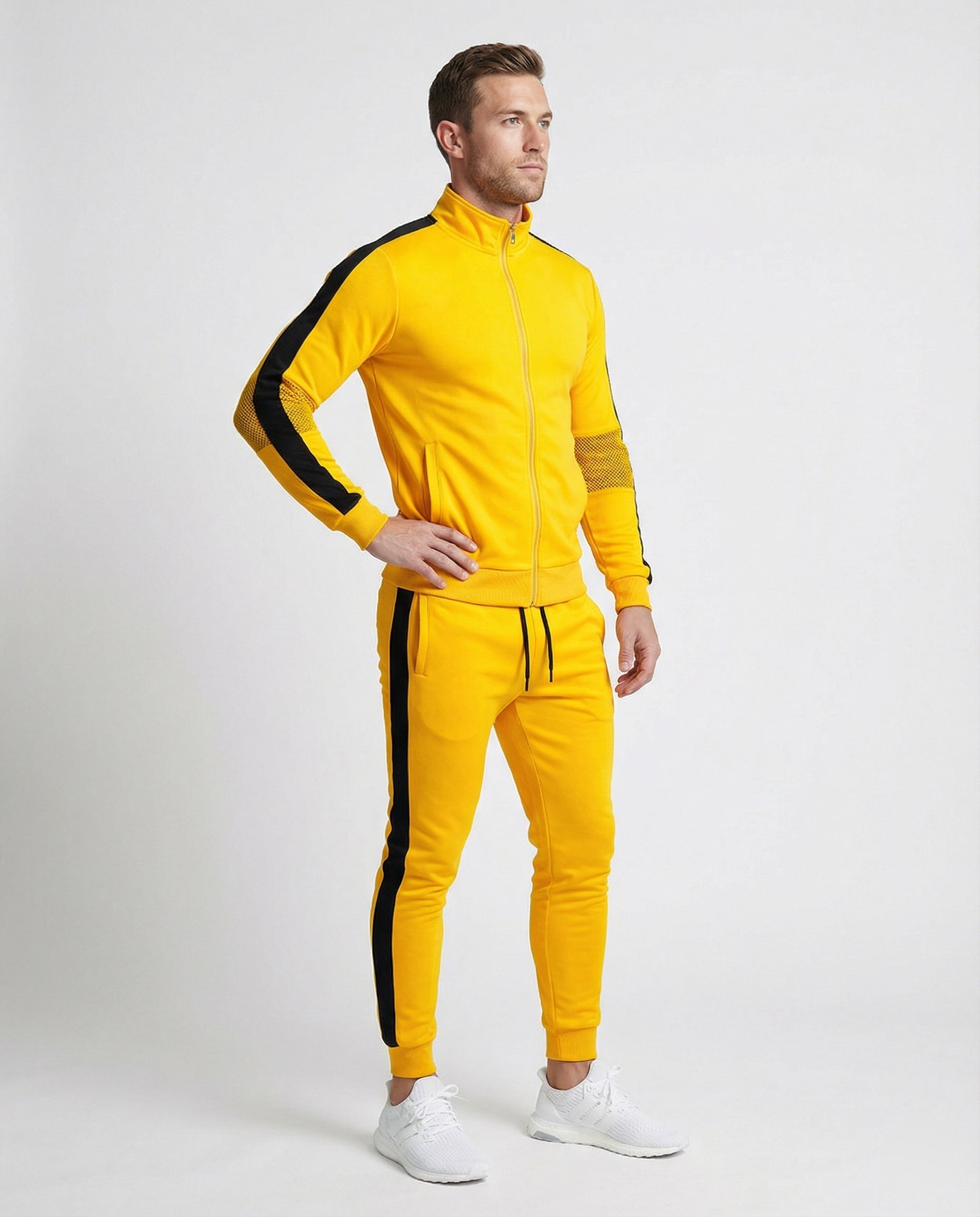 Men's Tracksuit Slim Fit with Stand-up Collar