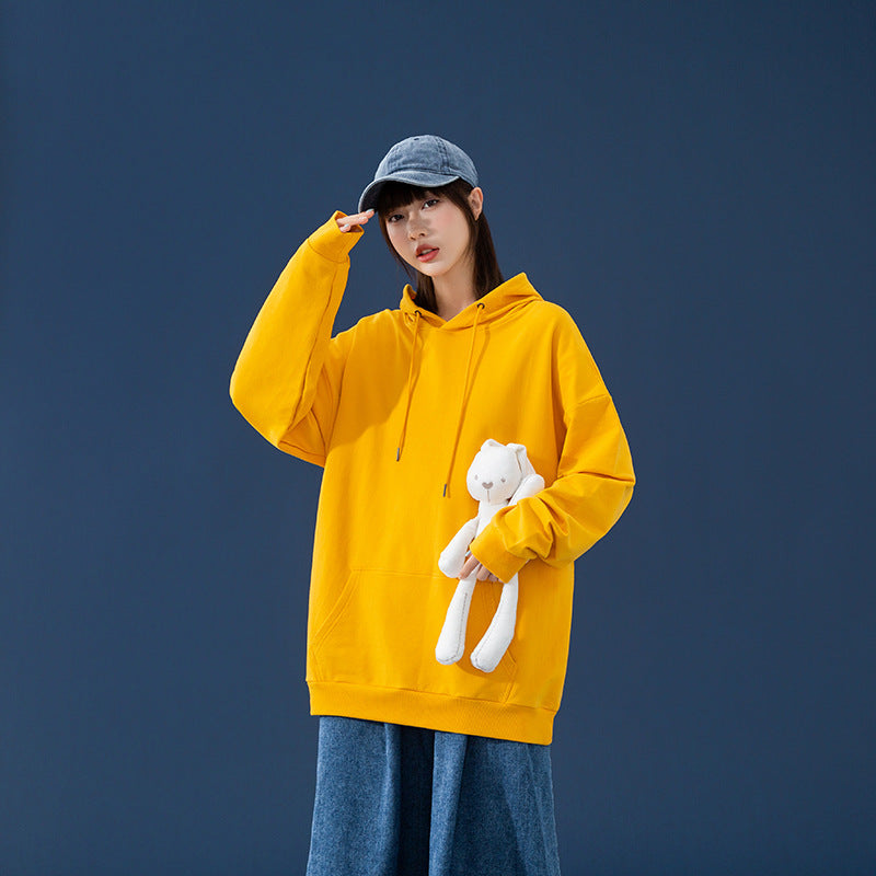Women's Oversized Hoodie with Kangaroo Pocket, Dropped Shoulders and Adjustable Drawstring Chichicherry