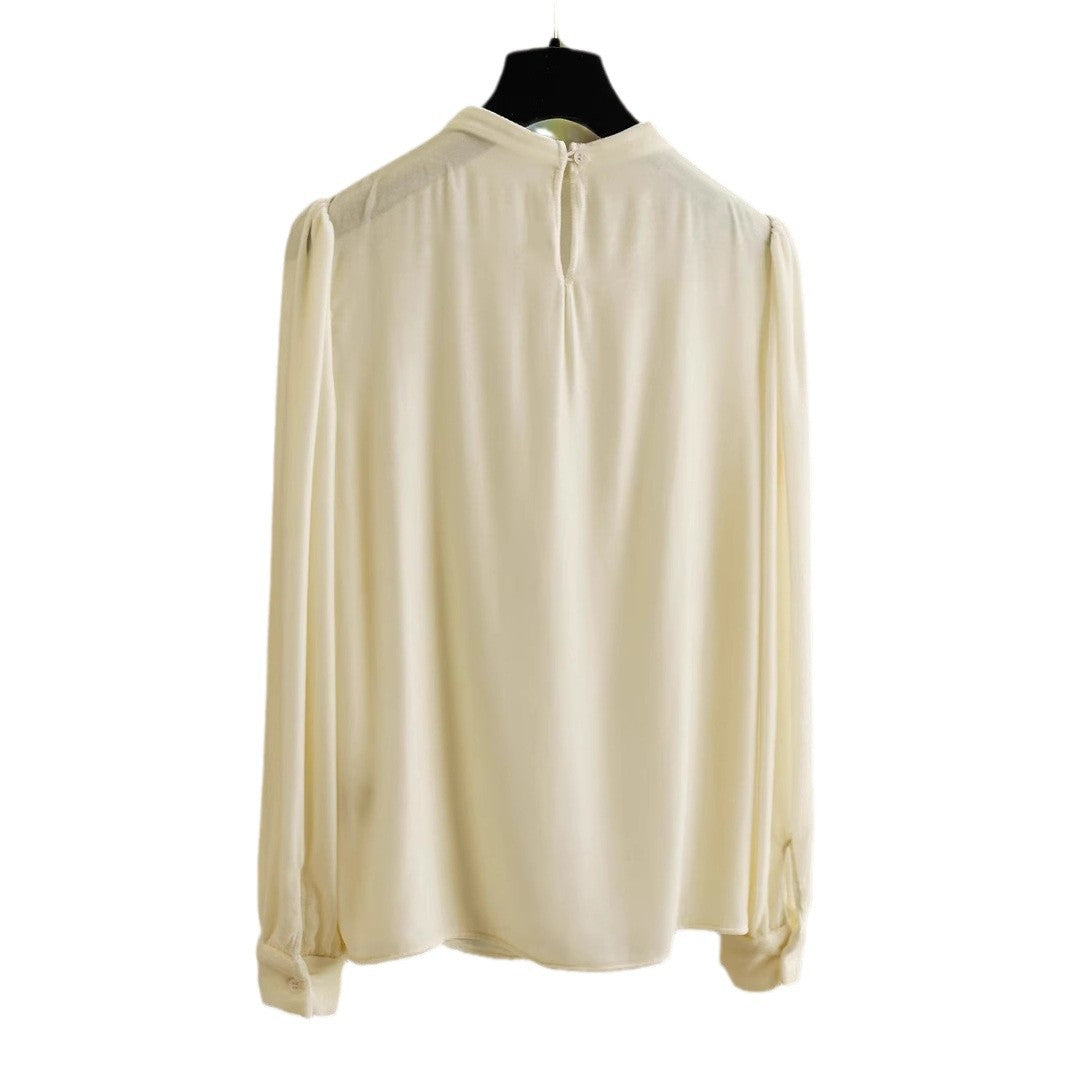 Women Elegant Blouse with Ruffle Detail Chichicherry