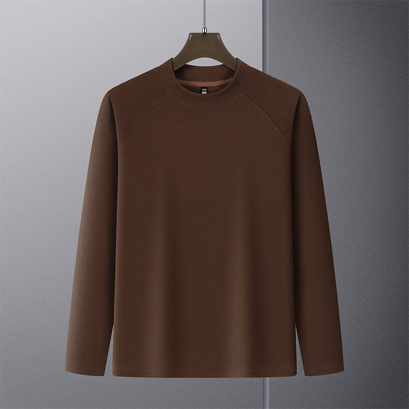 Men's Premium Mockneck Sweater made of fine wool blend with raglan sleeves Chichicherry