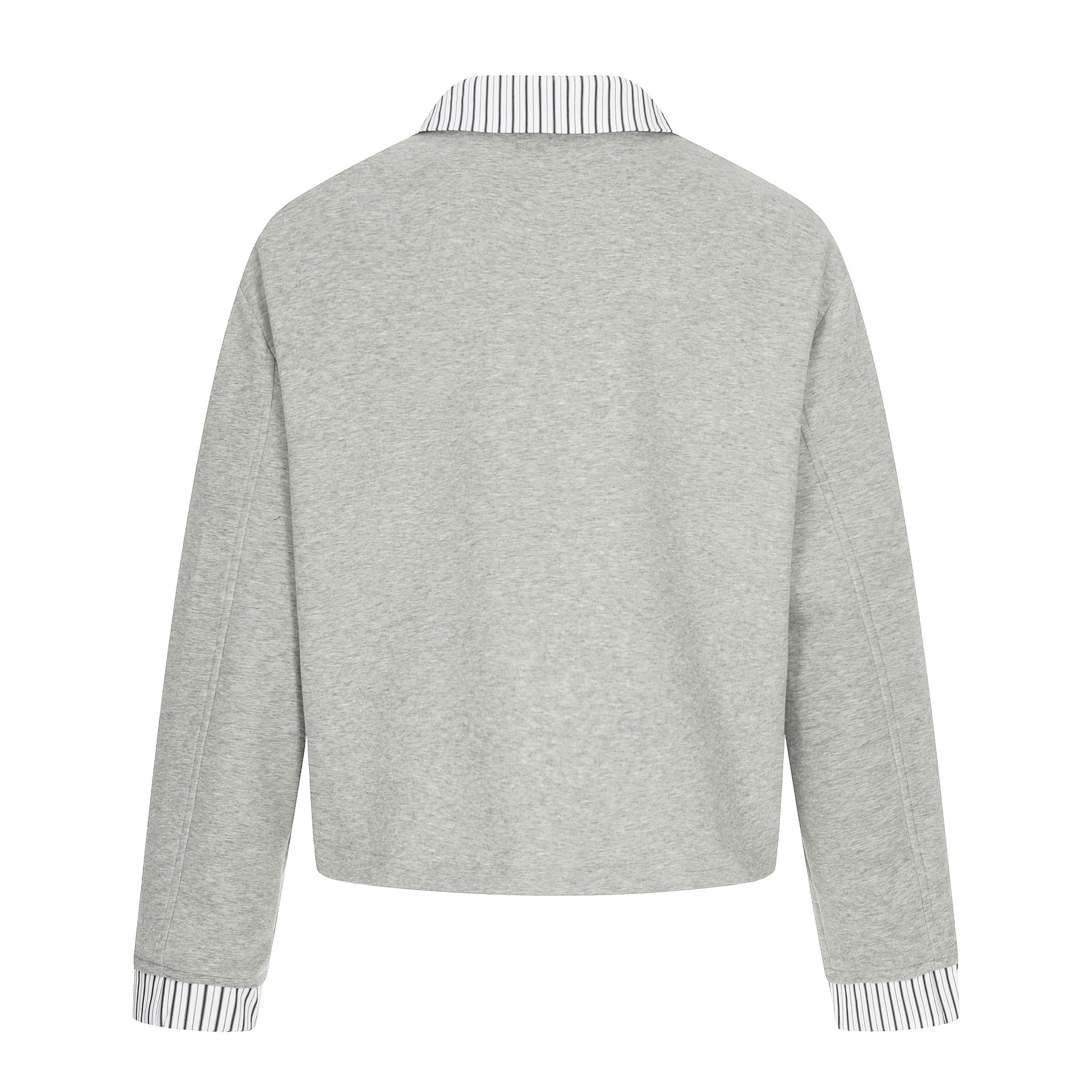 Men's short jacket with double-breasted button placket and shirt collar look Chichicherry