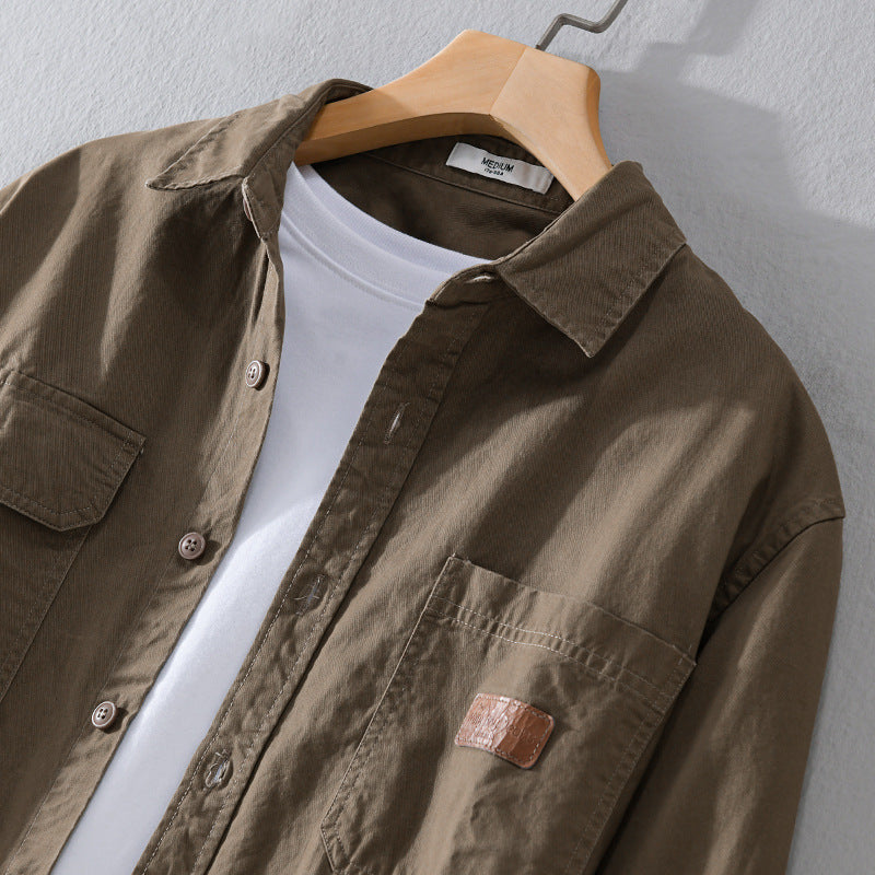 Men's overshirt jacket in utility style with chest pockets Chichicherry