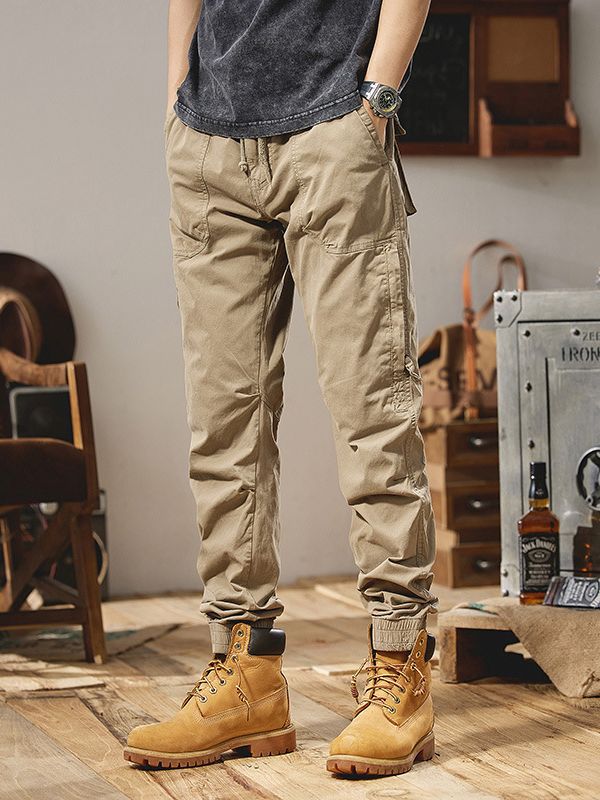 Men's Cargo Jogger Pants with Multi-Function Pockets Chichicherry