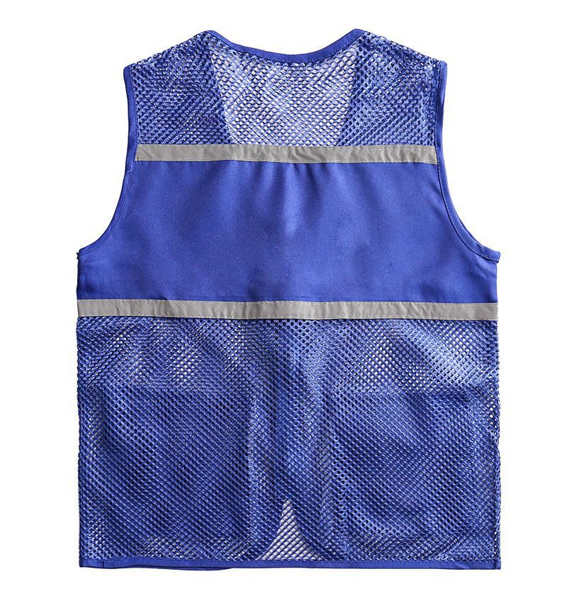 Unisex Visible Utility Vest with Breathable Mesh, Reflective Straps and Generous Front Pockets Chichicherry