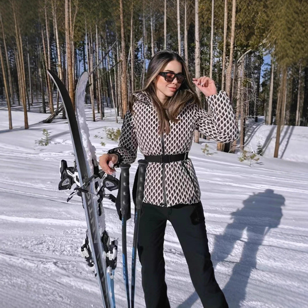 Women Wide Functional Pants with Zipper Pockets and Reinforced Inner Leg Panel Chichicherry