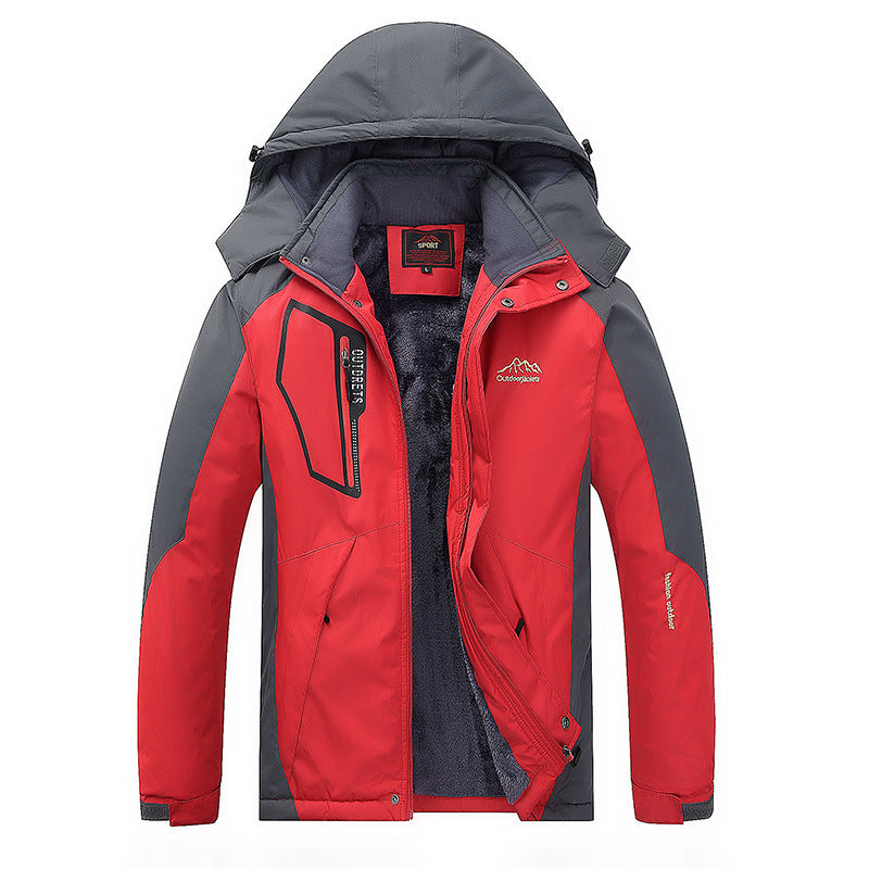 Men's technical outdoor parka with teddy fleece interior lining, welded outer shell and multifunction pockets Chichicherry