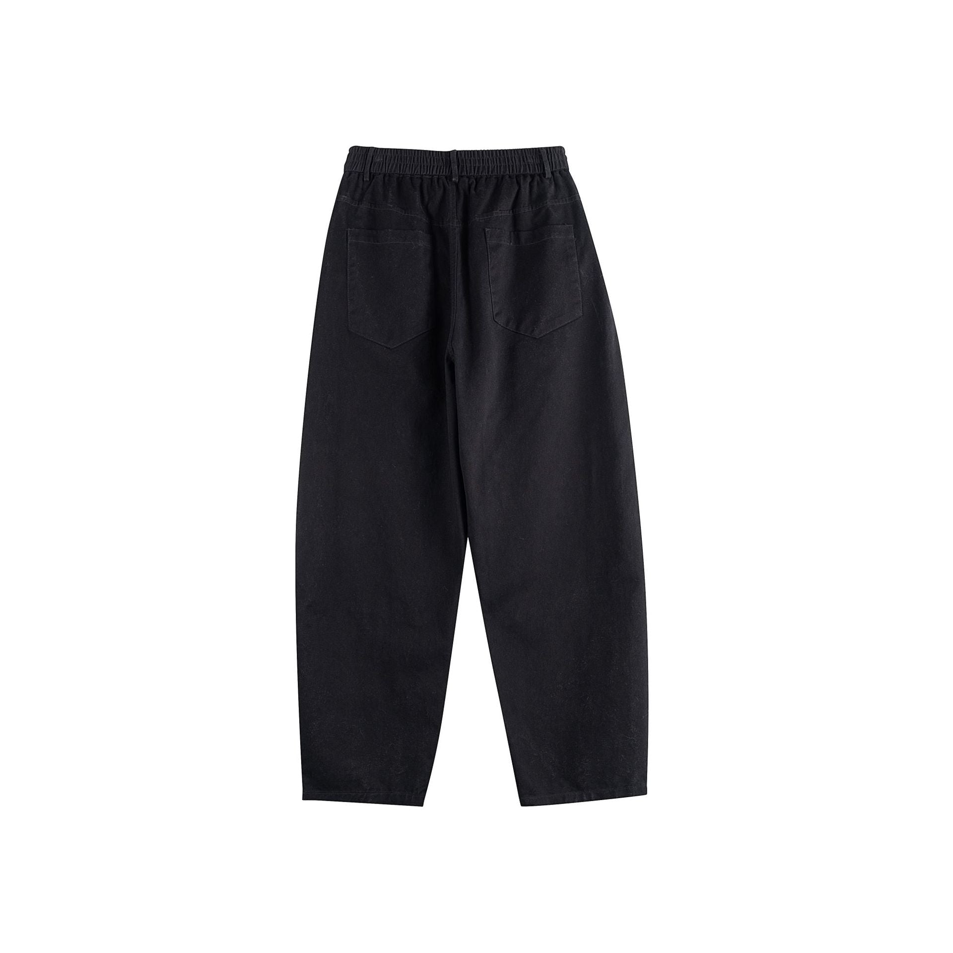 Women's Relaxed-Fit Workwear Pants with High Waist and Patch Pockets Chichicherry