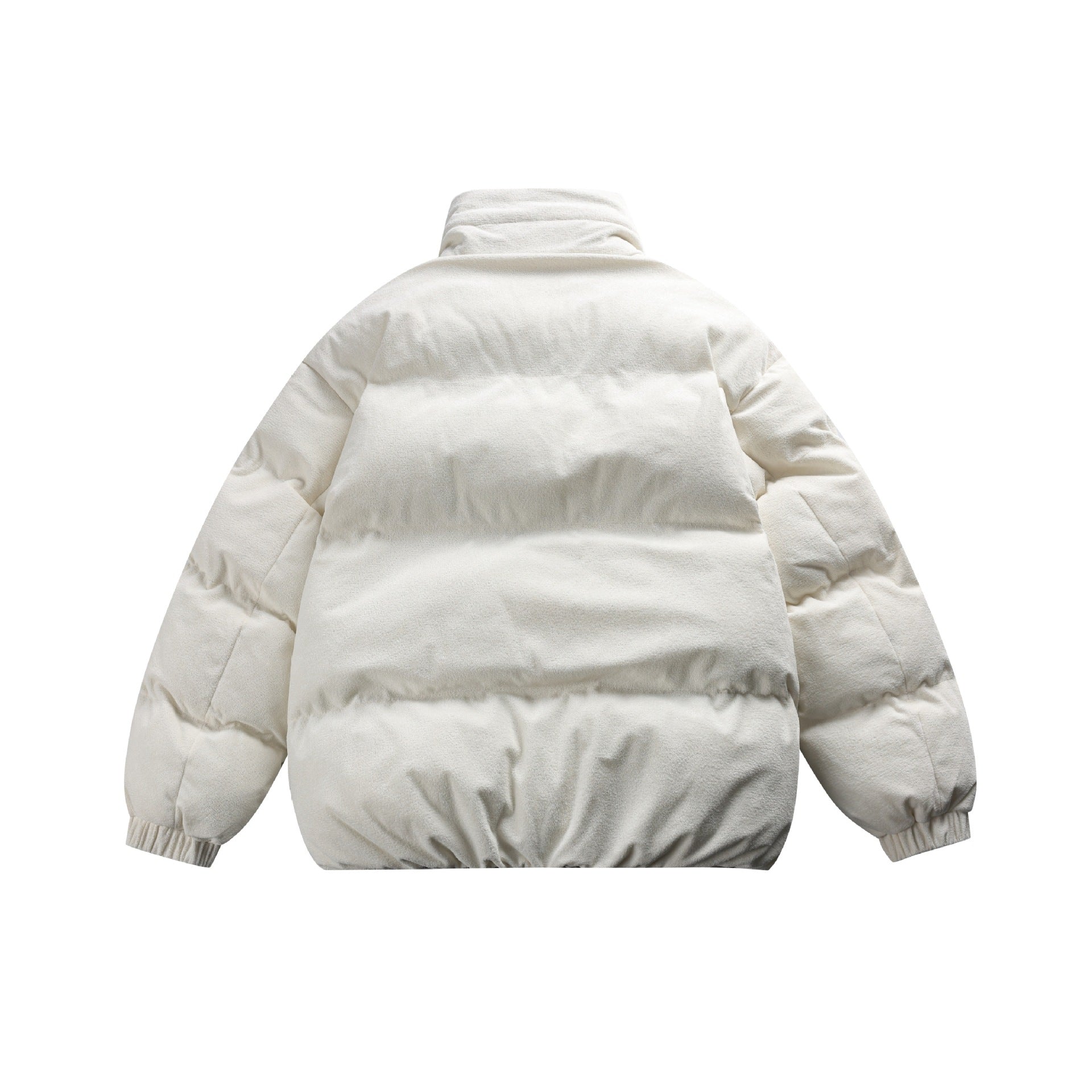Unisex Boxy quilted short jacket with high funnel collar and teddy fleece look Chichicherry