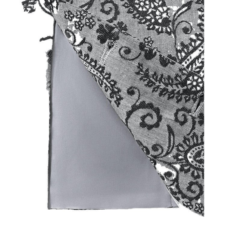 Men's Tailored Suit Vest with Paisley Jacquard and V Neck Chichicherry