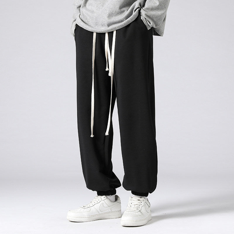 Men's Oversize Jogging Pants with Low Waist, Tapered Leg & Extra Long Cords Chichicherry