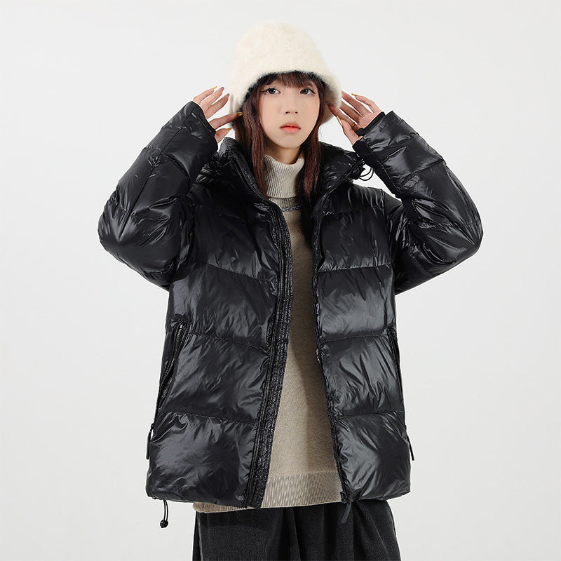 Unisex Padded Hooded Jacket with Thermal Insulation and Adjustable Hem Chichicherry