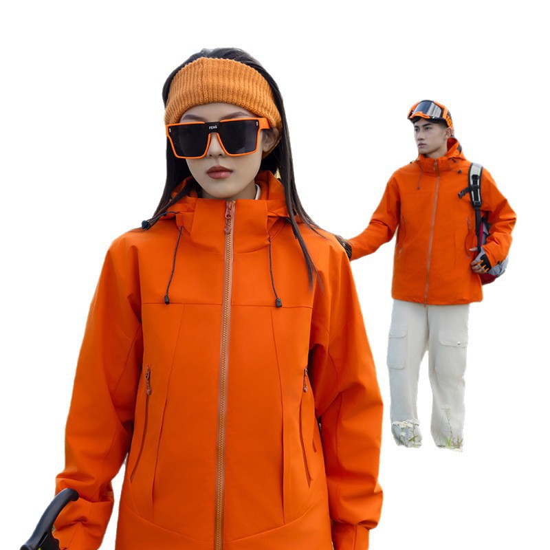 Women's Weatherproof Urban Trekking Jacket with Thermal Fleece Lining and Welded Zippers Chichicherry