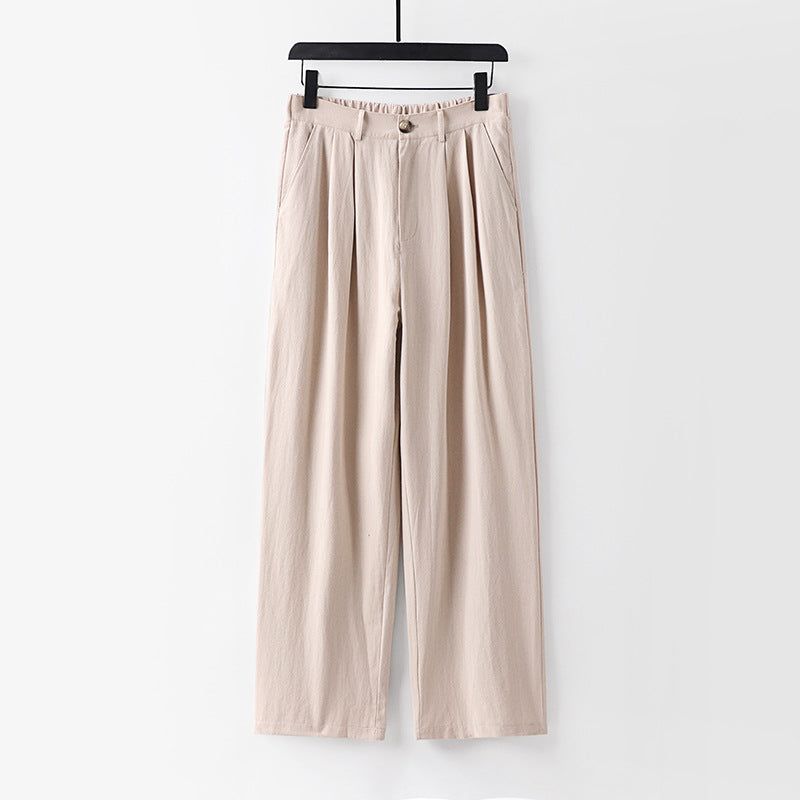 Women's wide trousers with a high waist and pleats Chichicherry