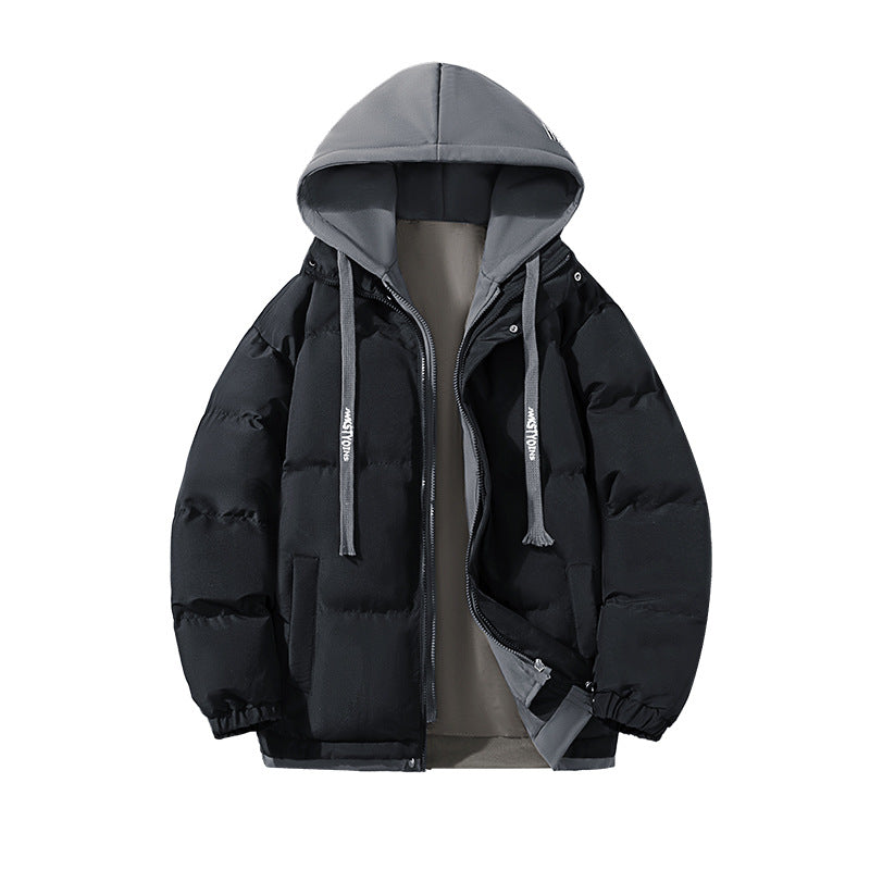 Women's two-layer quilted hooded jacket with contrasting hood, drawstring and elastic cuffs Chichicherry