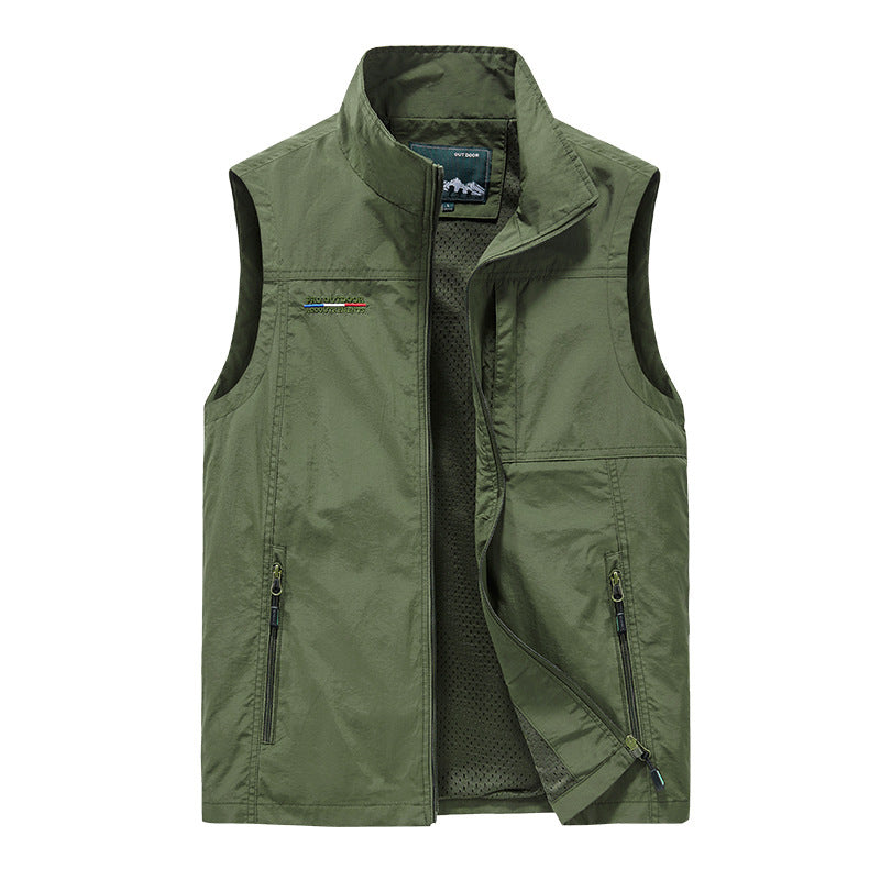 Men's Thermo Sleeveless Vest with Teddy Lining and Zipper Chichicherry