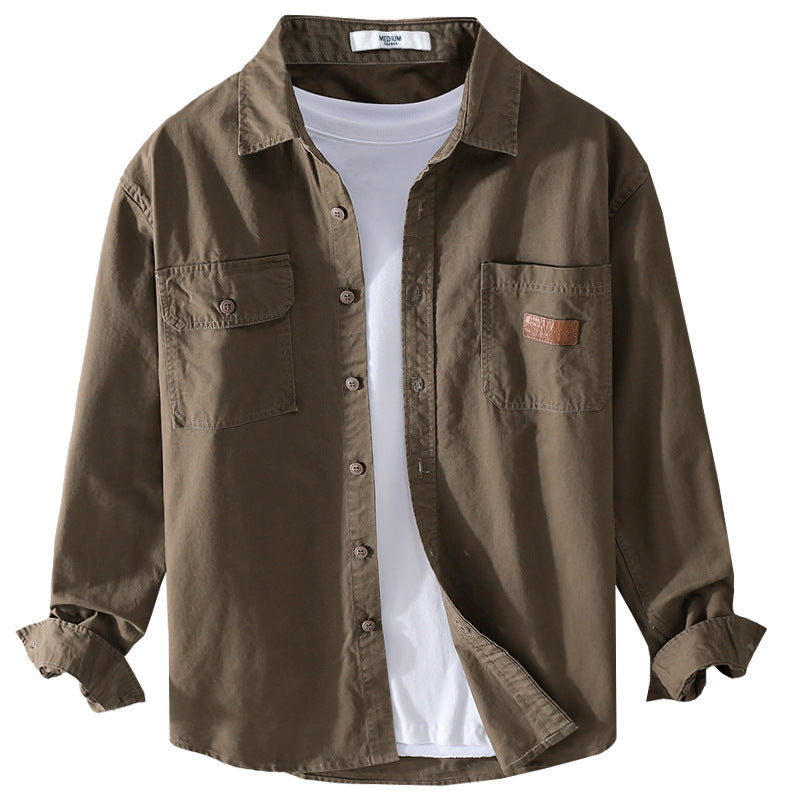 Men's overshirt jacket in utility style with chest pockets Chichicherry