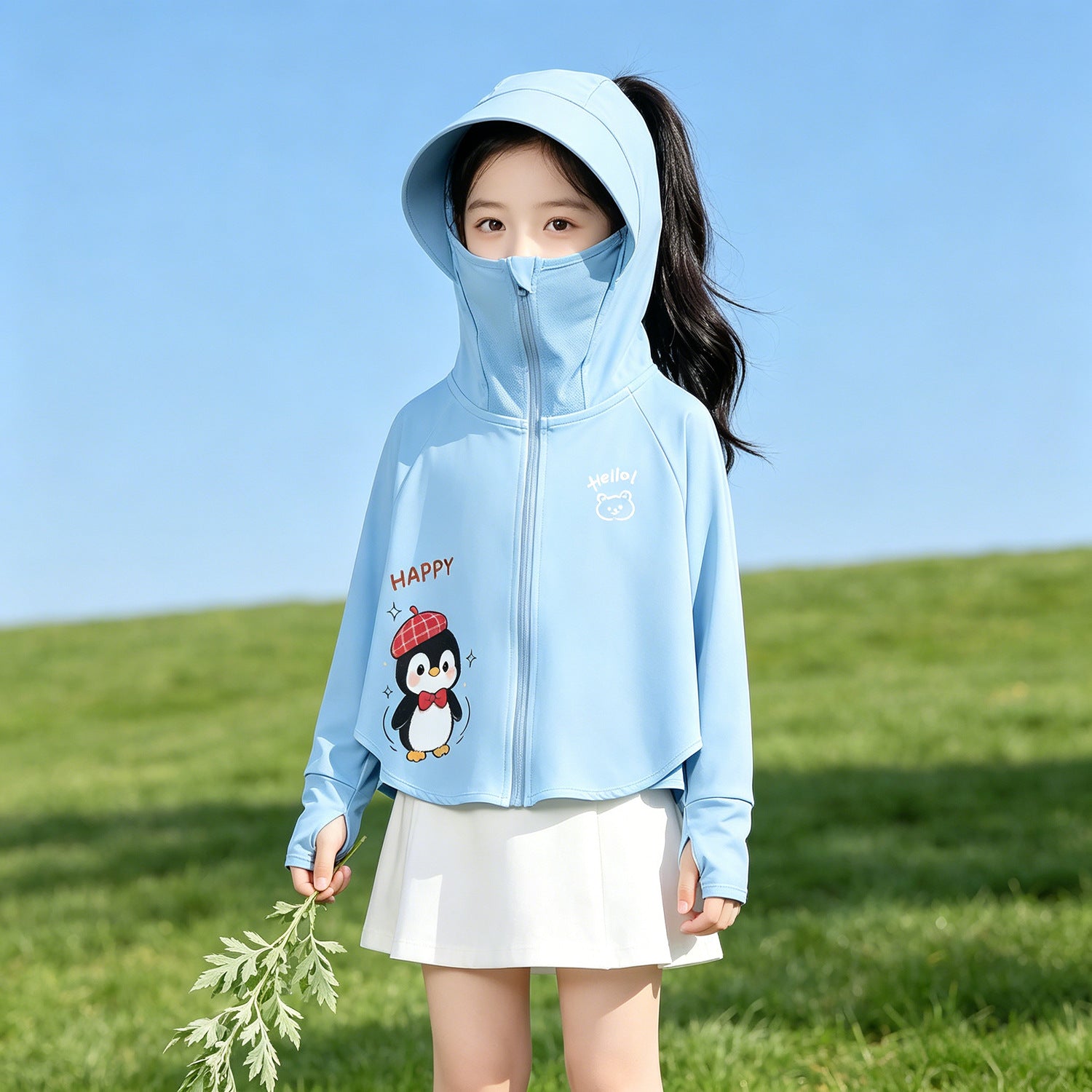 Women's UV protection jacket with hood and lightweight cotton material Chichicherry