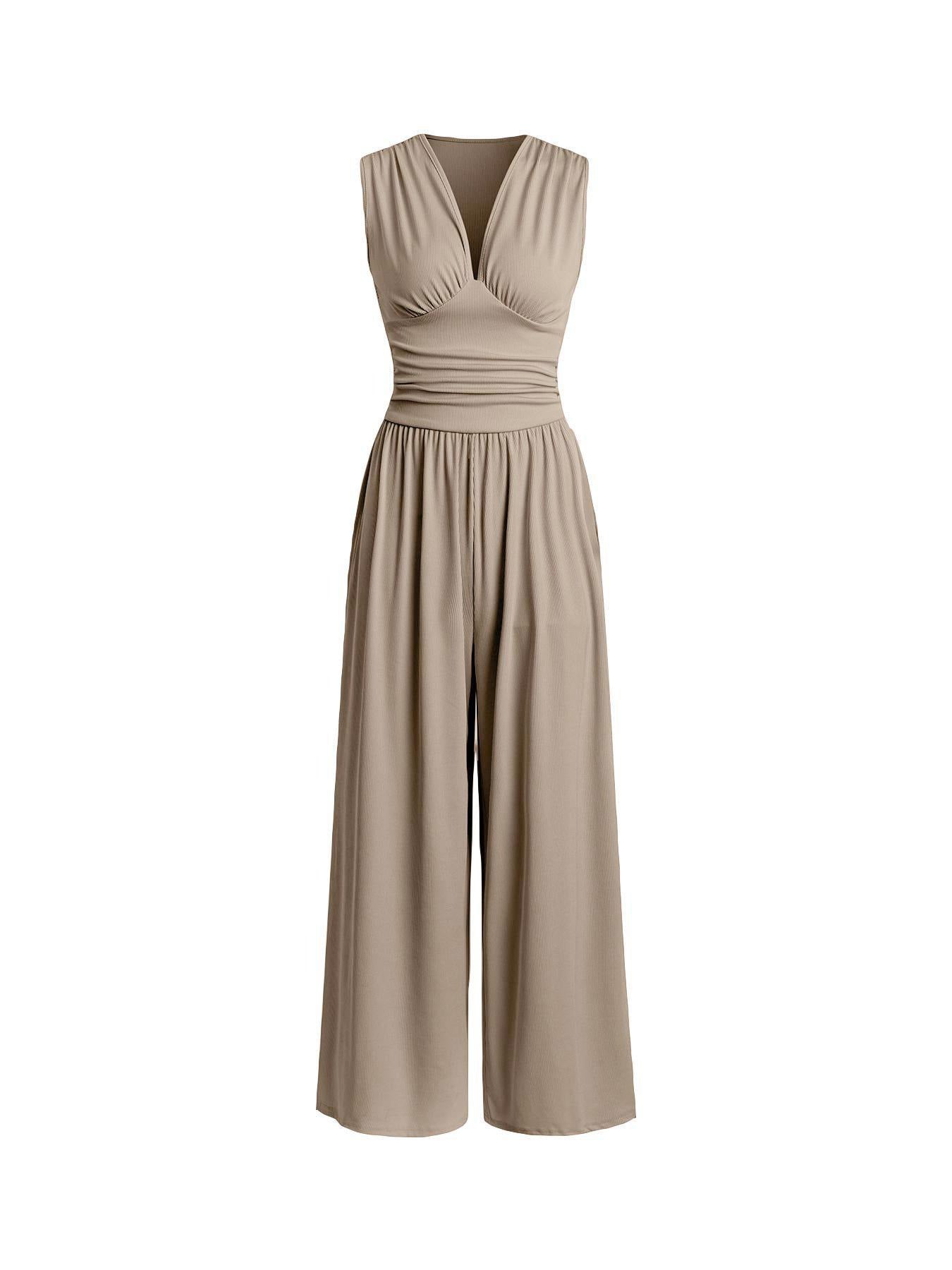 Women's Jumpsuit Palazzo Leg with Waist