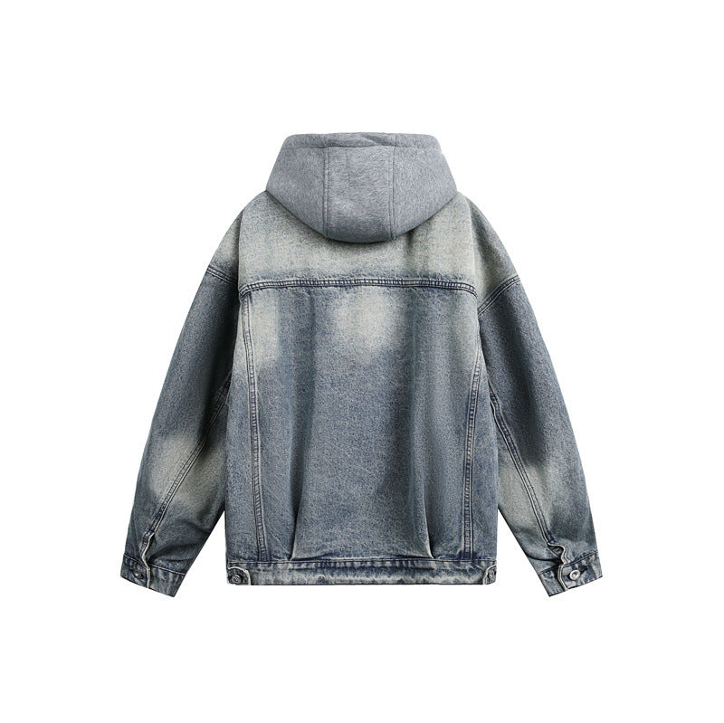 Unisex Oversize Hooded Sweat Jacket with Zipper, Side Pockets and Lined Hood Chichicherry