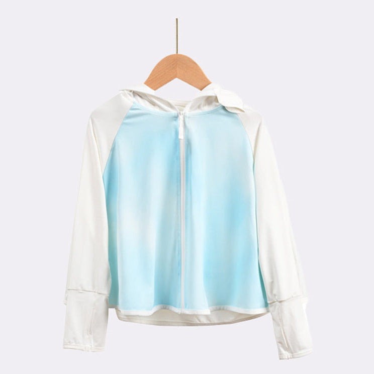 Girls transition jacket with hood and cute animal motif Chichicherry