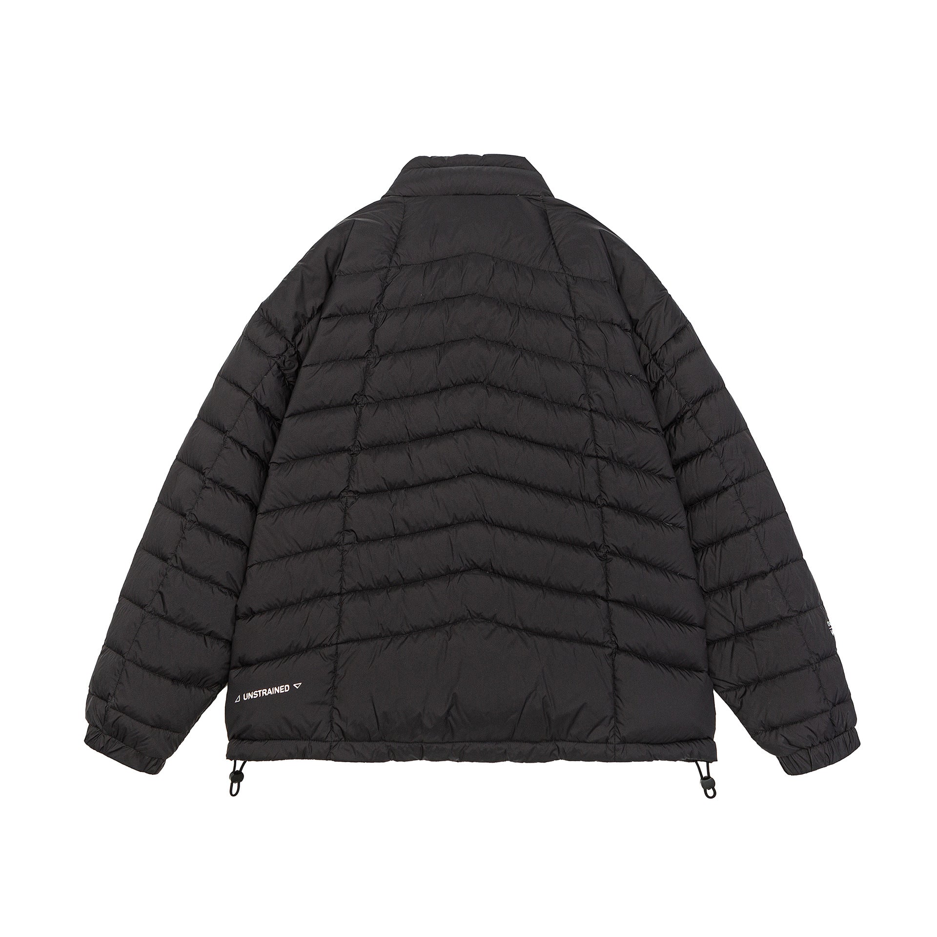 Men's short quilted insulation jacket with high stand-up collar and drawstring hem Chichicherry