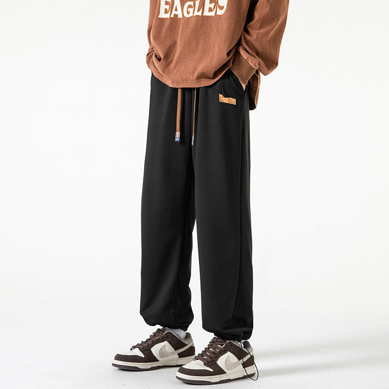 Men's Lounge Jogging Pants in Oversized Street Style with Extra Wide Leg and Drawstring Chichicherry