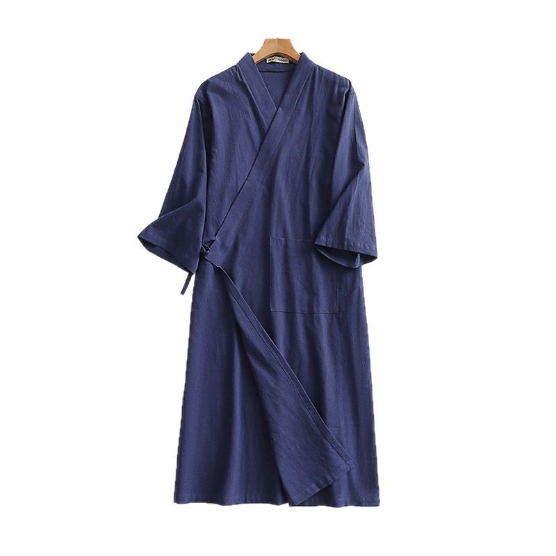 Women's Kimono Wrap Dress with Ties and Patch Pockets Chichicherry