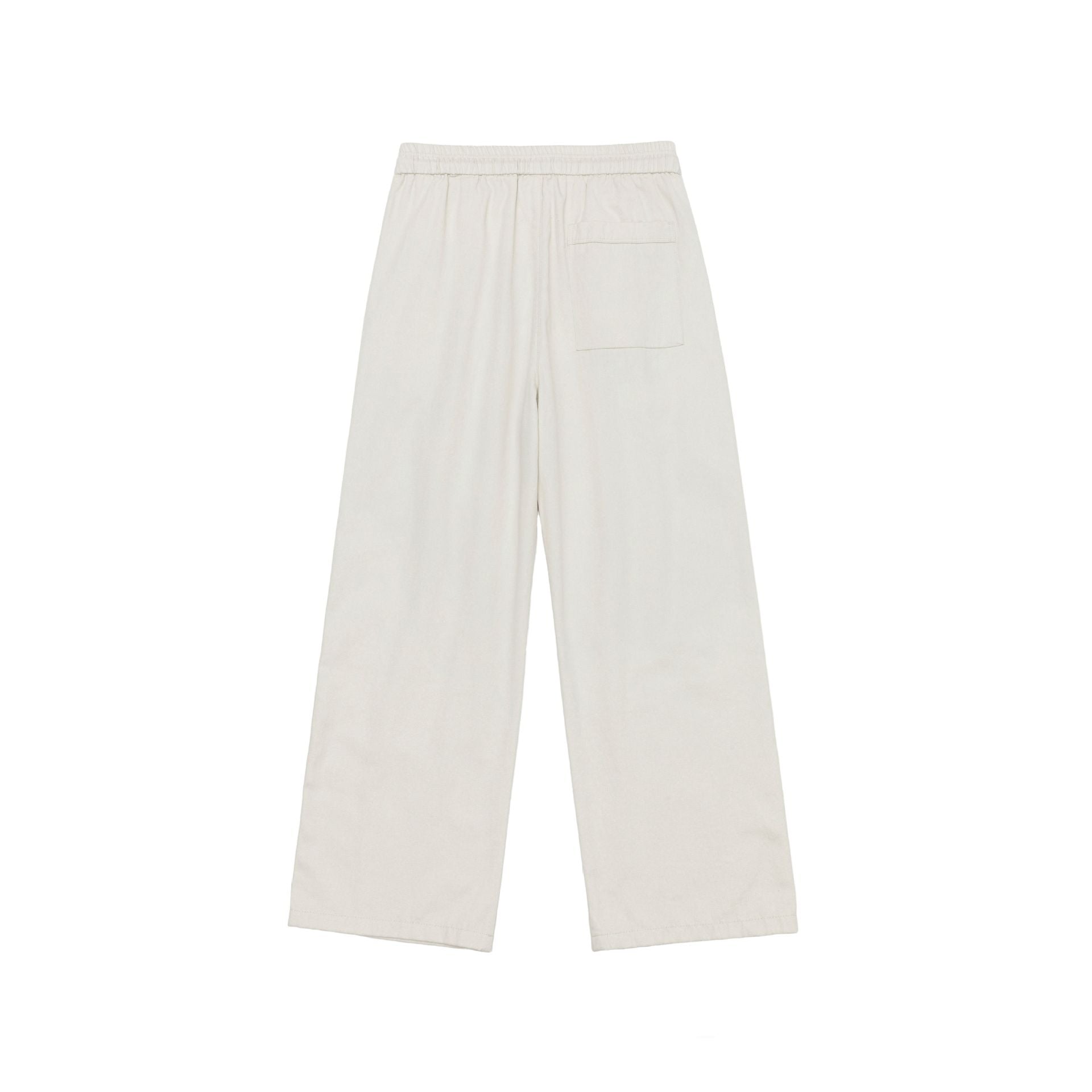 Women's Wide Culotte Pants made of cotton blend with elastic waistband and drawstring