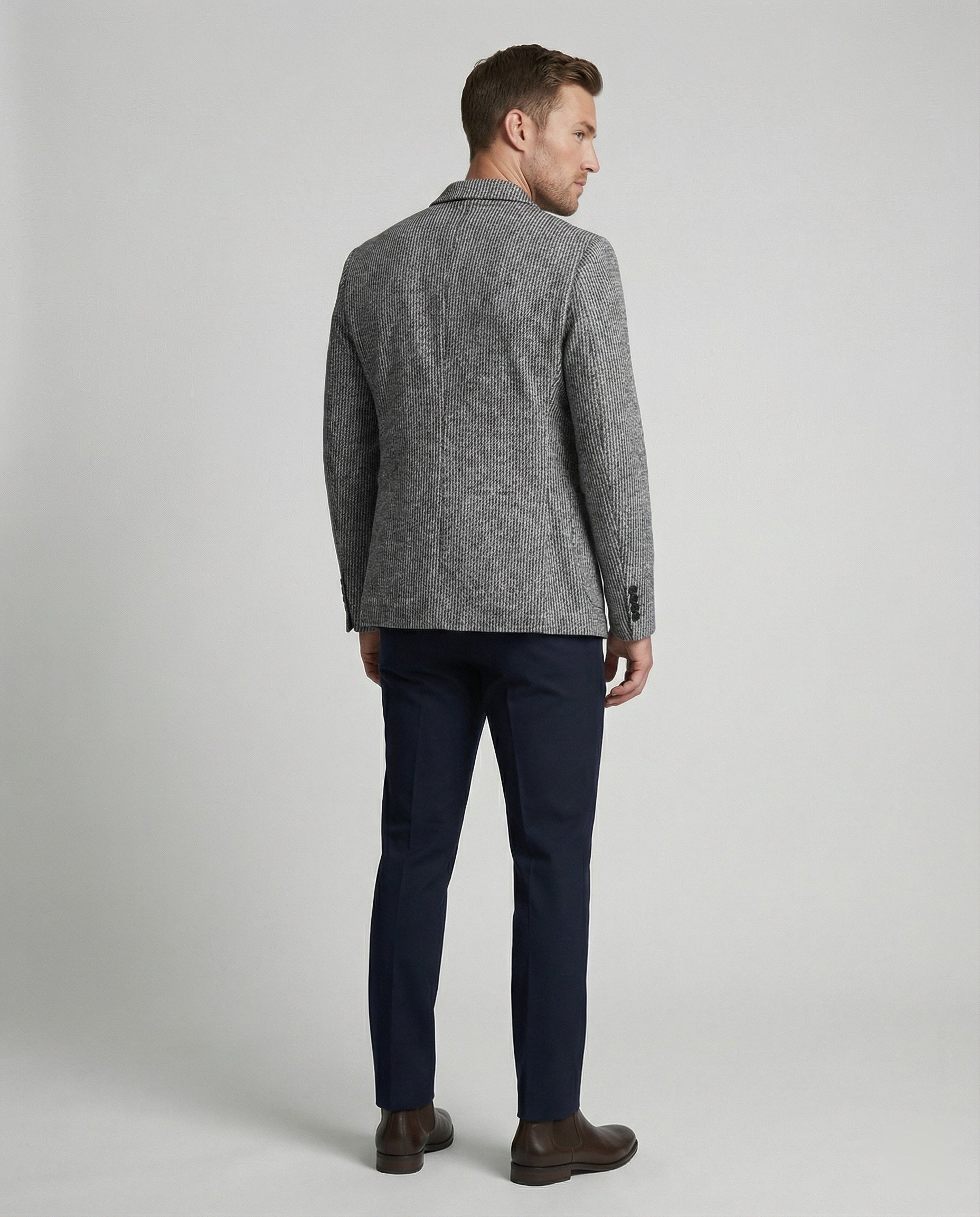 Men's Stripe Blazer Modern