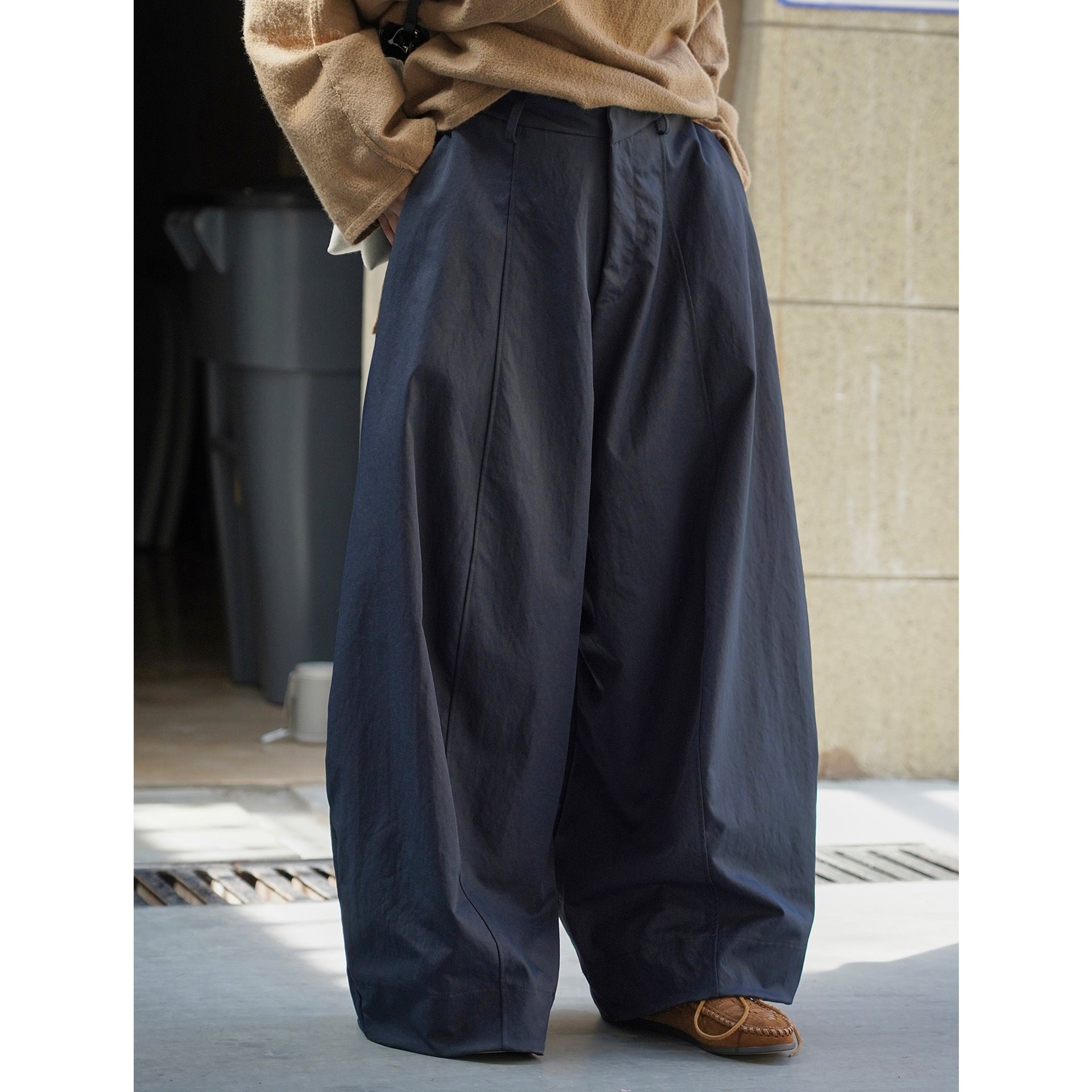 Women's ultra-wide high-waisted culotte pants with a deep crotch and clean waistband Chichicherry