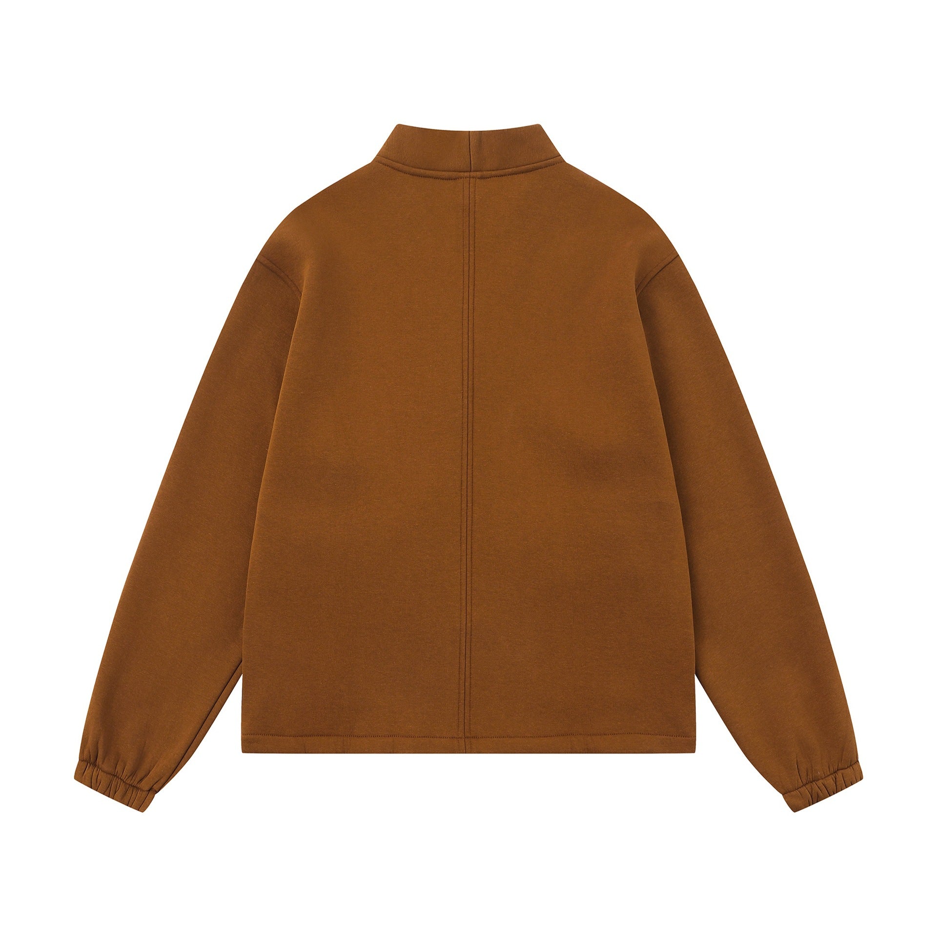 Unisex Oversize Sweat Jacket with Shawl Collar and Patch Pockets Chichicherry