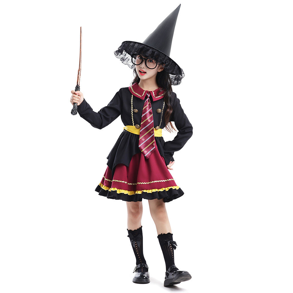 Women's Witch Costume with Colorful Accents Chichicherry