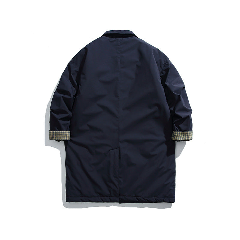 Men's Padded Coat with Shirt Collar and Thermal Lining Chichicherry