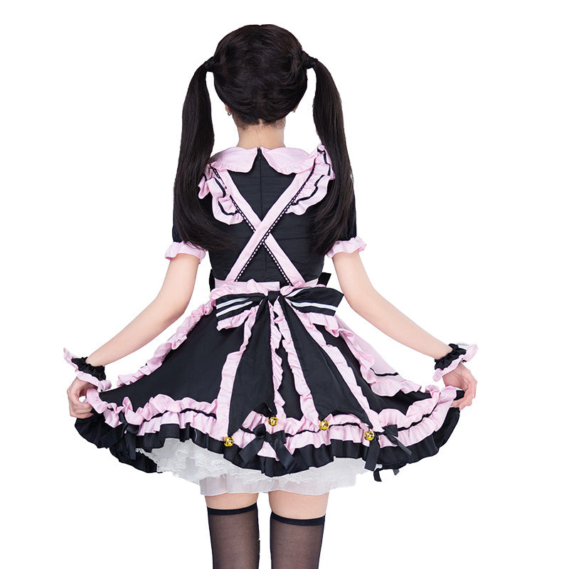 Girls playful costume dress with ruffles and cat ears Chichicherry