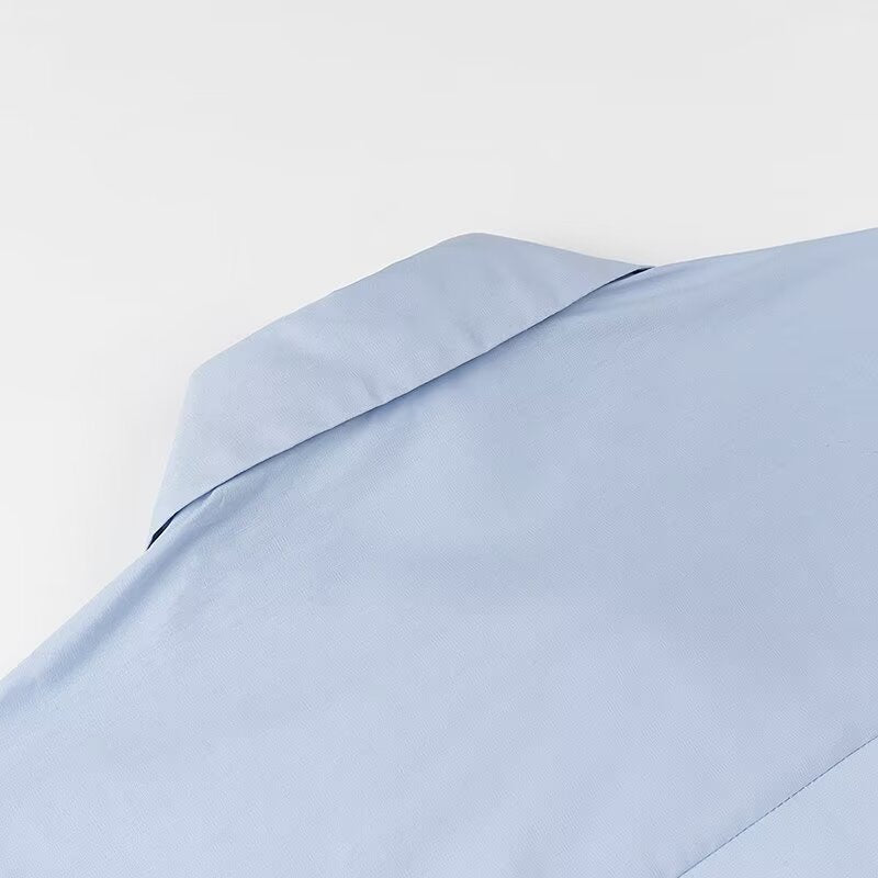 Women's Ruffled Blouse with Kent Collar and Loose Fit Chichicherry
