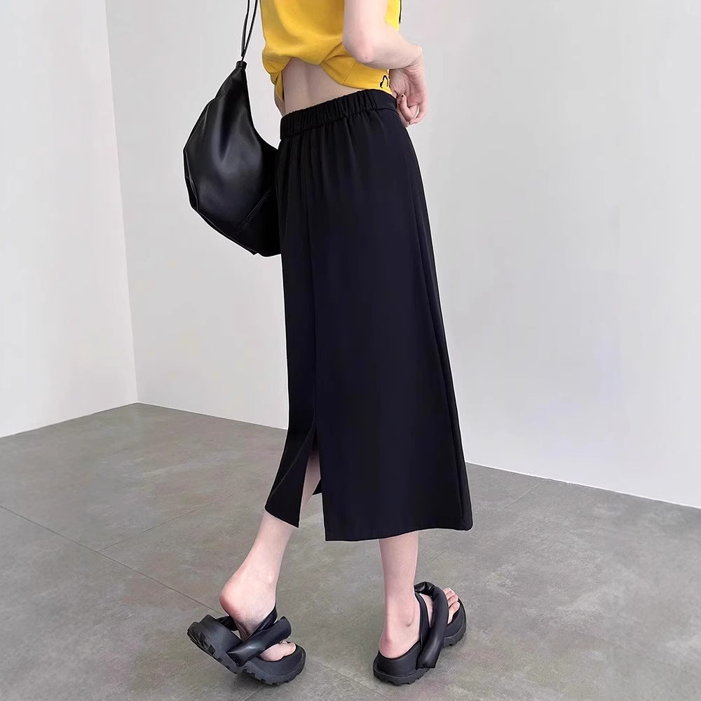 Women's Elegant and Flowing Maxi Skirt Drune