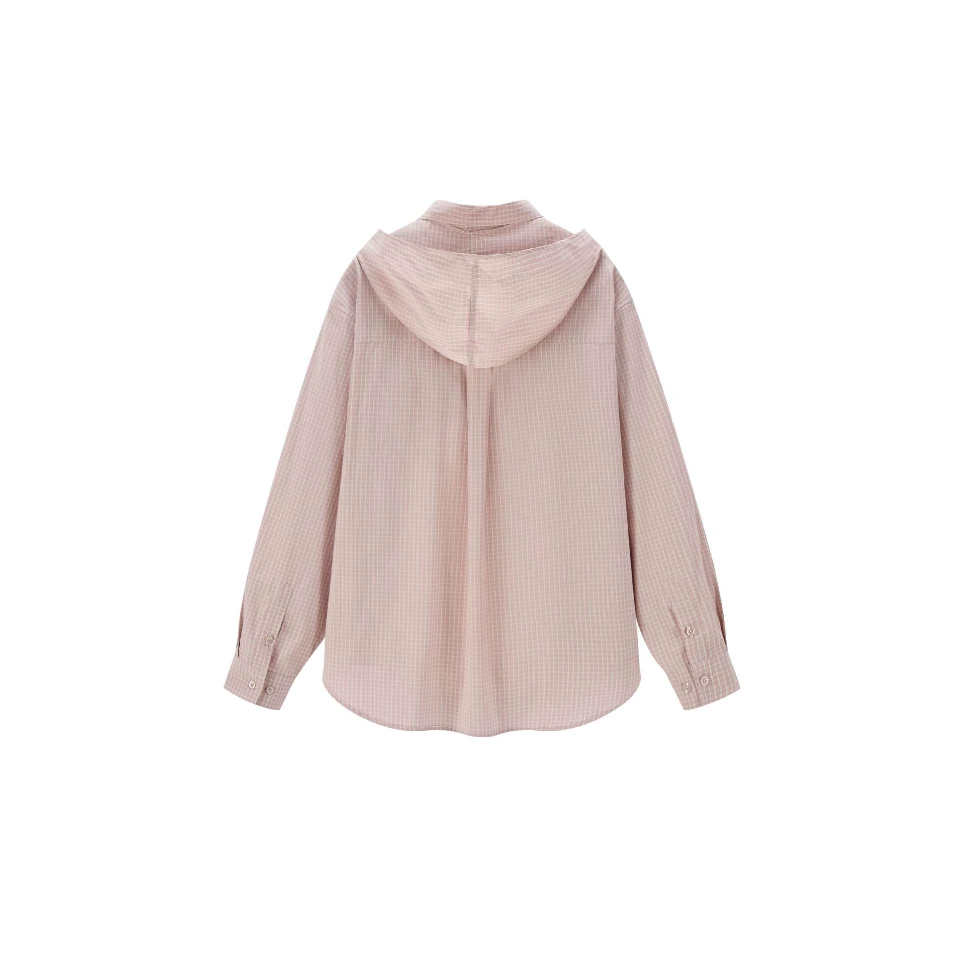 Women's shirt blouse with attached scarf and oversized cut Chichicherry