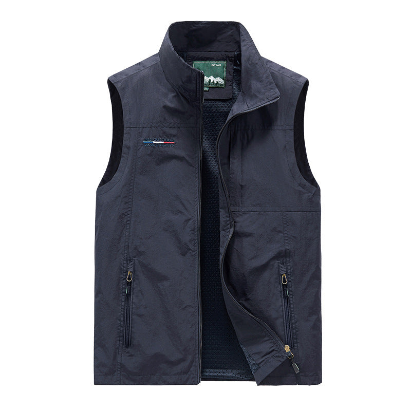 Men's Thermo Sleeveless Vest with Teddy Lining and Zipper Chichicherry
