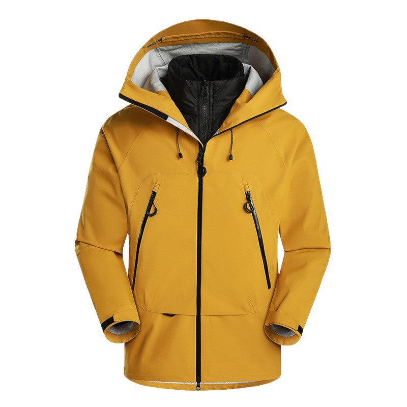 Men's waterproof softshell jacket with removable quilted inner jacket Chichicherry
