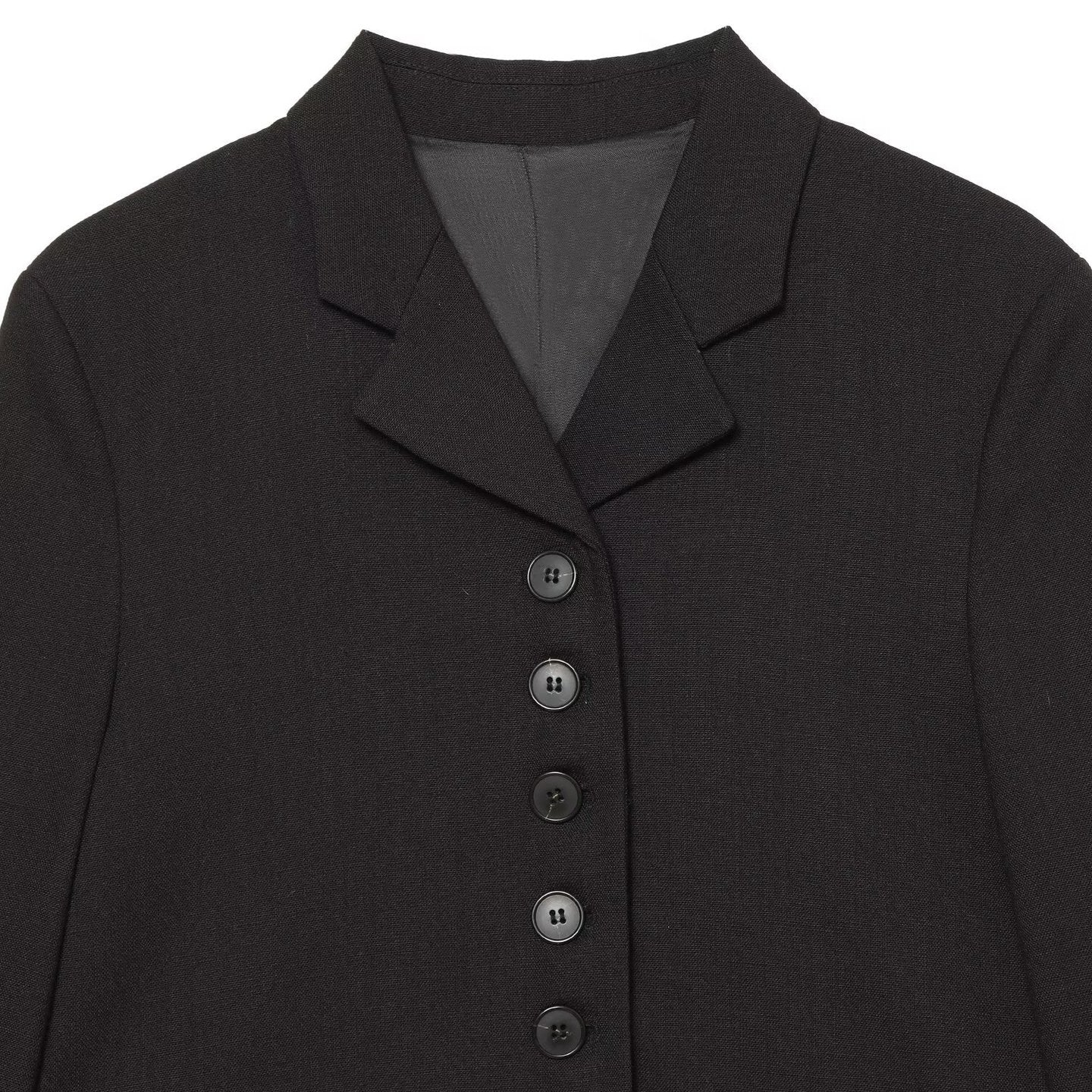 Ladies high-waisted Slim-Fit suit trousers with crease and button cuff Chichicherry