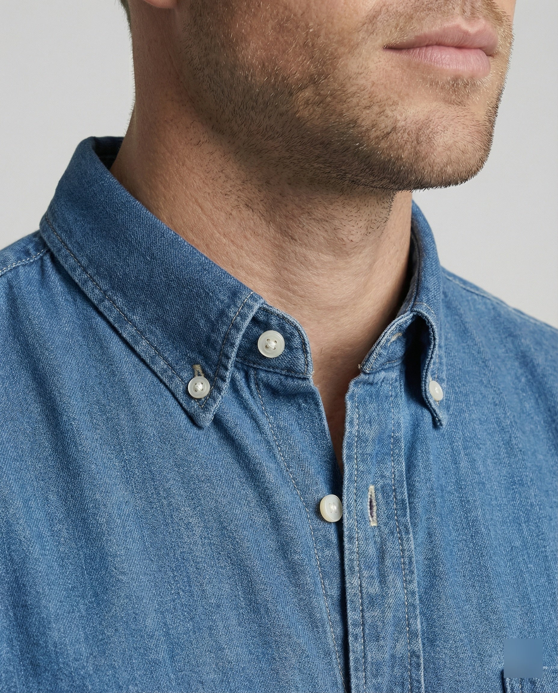Men's Long Sleeve Shirt Jeans Regular Fit