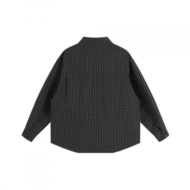 Unisex Oversize Shirt Jacket with boxy cut, shirt collar and patch breast pocket Chichicherry