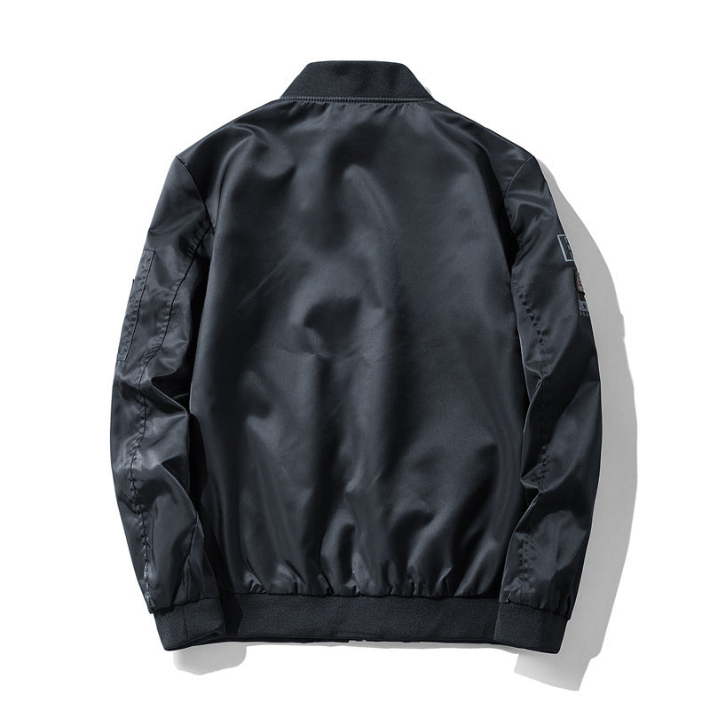Men's pilot bomber jacket in aviator look with patch applications and wind-resistant nylon Chichicherry