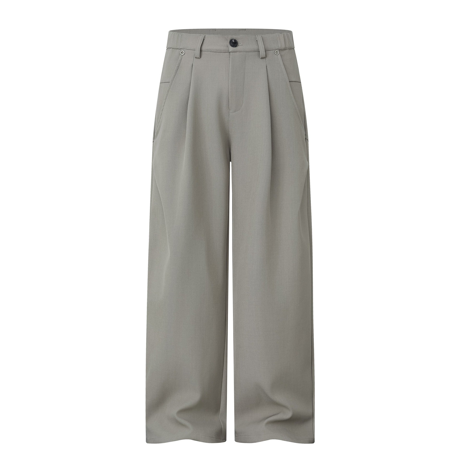 Women's Wide Pleated Trousers with High Waist and Wide Leg Chichicherry