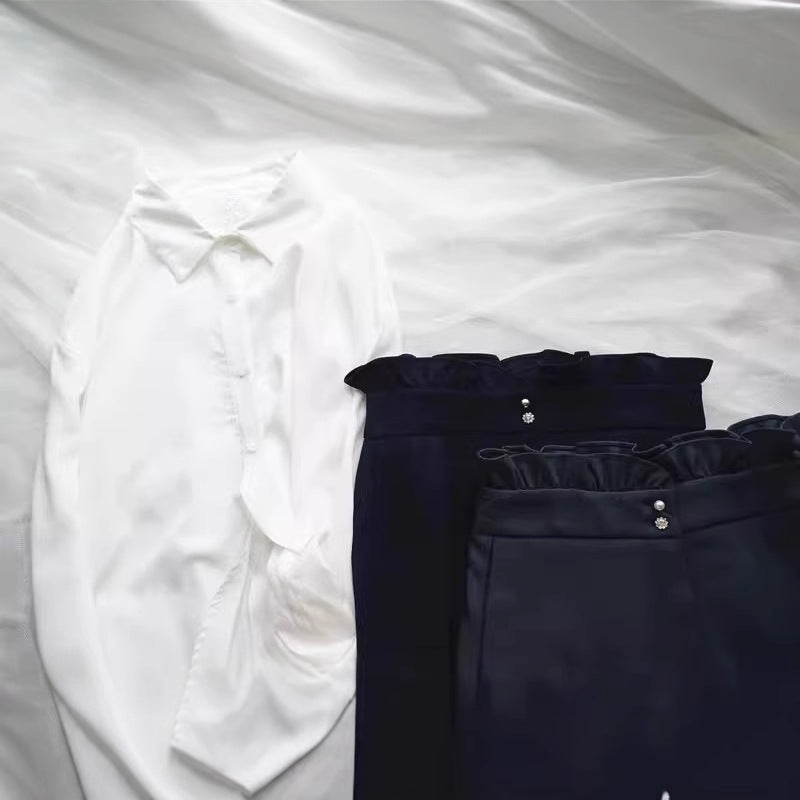 Ladies Elegant Blouse with Ruffle Details Chichicherry