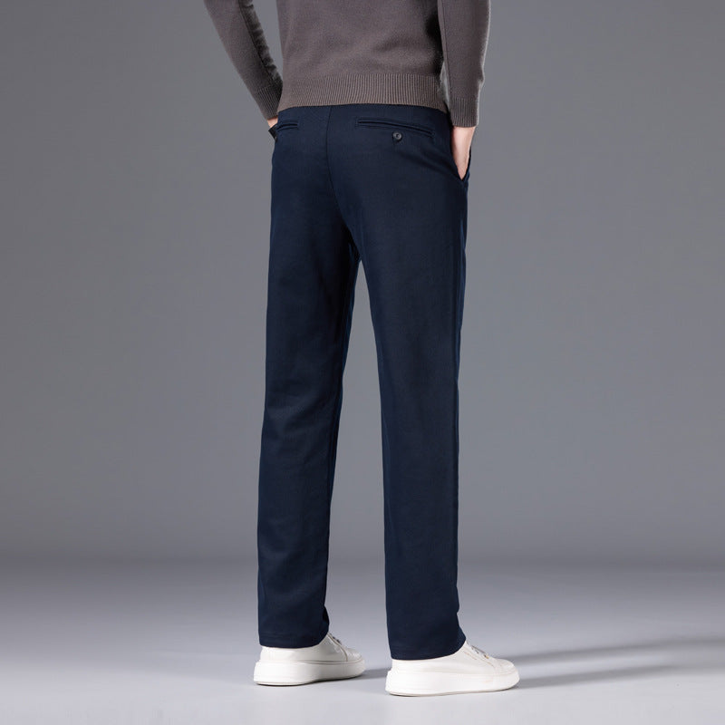 Men's classic straight cut chinos made of cotton blend with side pockets Chichicherry