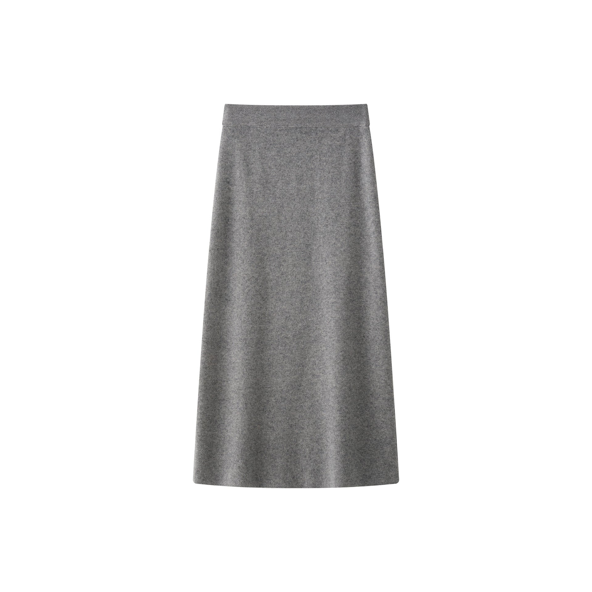 Women’s midi skirt made of wool blend with high waistband and straight fall Chichicherry